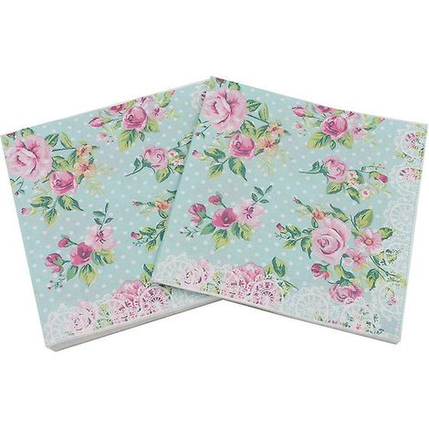 lot De 40 Serviettes En Papier Colores, Pour Cocktail, Fte,  Bricolage, Origami, Pour La Gastronomie, Anniversaire, Mariage, Dcoration De Table, R (1/5)