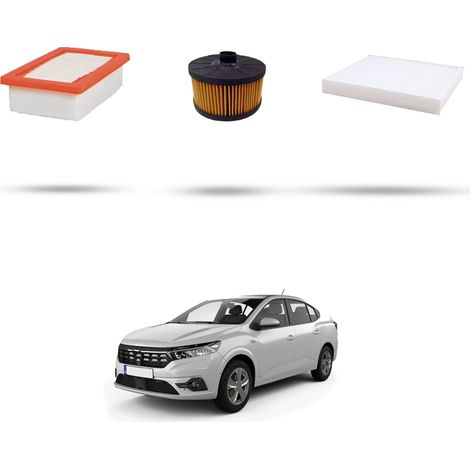 Kit tagliando 3 filtri compatibile con Dacia Logan III 1.0 Tce 67kw dal 2021 (1/4)