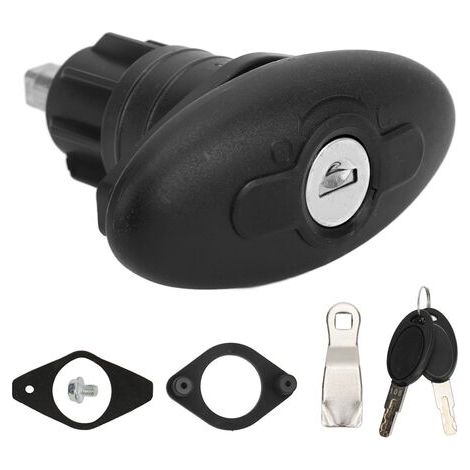 Pair - Serrure de porte de cabine de camping-car 30mm – Alliage de zinc et nylon – Épaisseur de porte 1-35mm – Mécanisme de déverrouillage simple (1/5)