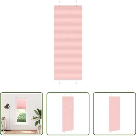 Sichtschutz - Plissee Rosa 75x200 cm Stoffbreite 74,4 cm Polyester (1/5)