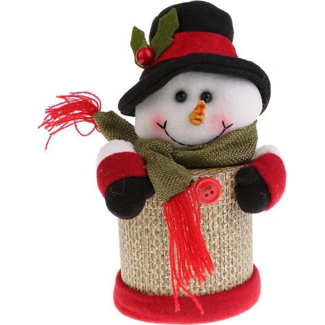 Weihnachtsbonbonglas Plüsch-Weihnachtsflaschenbox Behälter Heimdekoration Ornament (1/5)