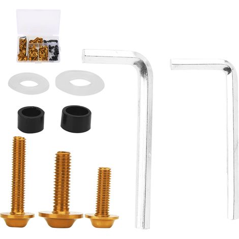 158-teiliges Universal-Verkleidungsschrauben-Dichtungsschlüssel-Set Motorradzubehör Gold (1/5)