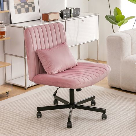 Silla de escritorio giratoria sin brazos de tela OKMYHOME (1/3)