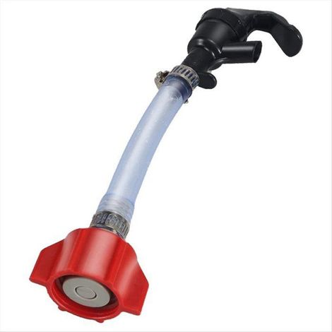 1 Valve de distribution,Plastique,Rouge et Noir,Bag-in-Box,Sirop et Soda,12 cm (1/5)