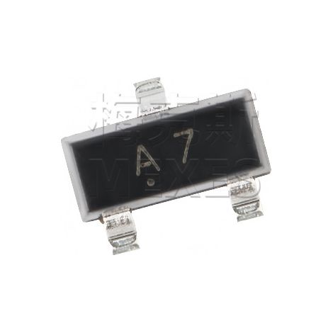 Changdian/Changjing BAV99 SOT-23 switching diode, A7 screen printing, lot of 5 electronic components.