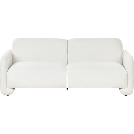Sofa 3 Seater SALAND Fabric White (1/5)