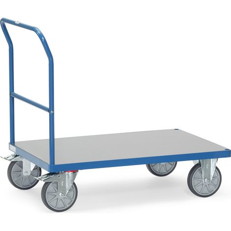 fetra Schiebebügelwagen - Hart-PVC Plattform, Ladefläche 1000 x 700 mm (1/3)