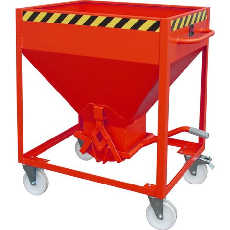 Bauer Südlohn conteneur silo SR 375, peint, rouge feu