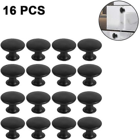 Lot de 16 boutons de porte de meuble, boutons de commode vintage de 30 mm, ensemble de boutons de tiroir, poignées de tiroir rondes, poignées de porte, meuble (1/4)