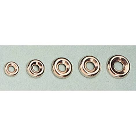 10 x ORLI SOTTOVITE ACCIAIO NICHELATO 10 MM