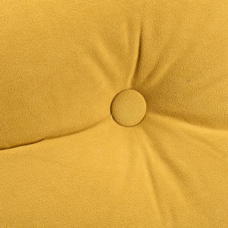 Dreieckiges Kissen für Rückenlehne, Bett/Sofa, 60x50x20 cm, hellgelber Cordbezug, gebürstetes weißes Innenfutter, hochelastische 3D-Perlenfüllung (30x25x15,1520) (1/5)