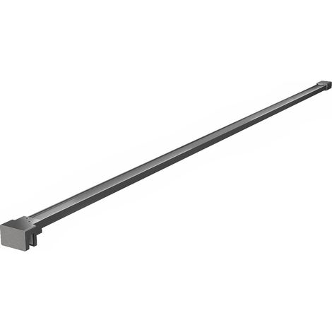 Mexen soporte recto para panel de ducha de 6-8 mm, gris pistola cepillado - 800-01-66 (1/2)