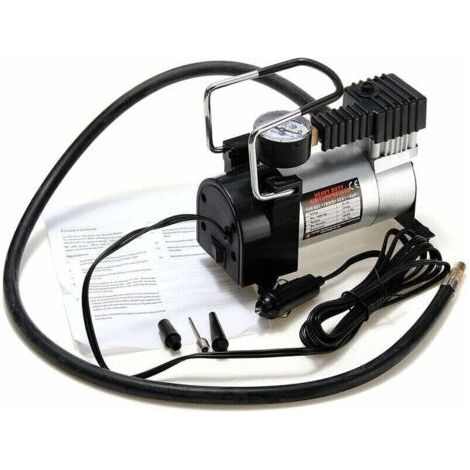 16x8x11cm Portable Anti-pincement Mini compresseur d'air pompe de gonflage de pneu électrique 12V 120PSI pompe robuste pour vélo/voiture/coffre