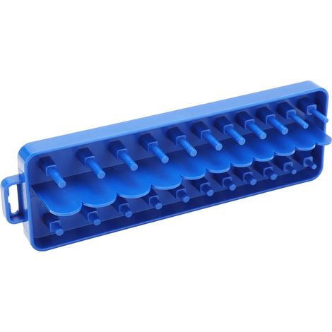 Étui de rangement pour clé à douille en polypropylène 1/4 pouce, insert pour montage sur rail, outil d'assemblage et de réparation (1/5)