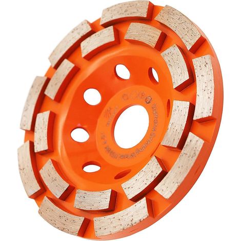 Diamant Schleiftopf 115mm, Doppelreihig, 40/50 Körnung für Beton & Stein (1/5)