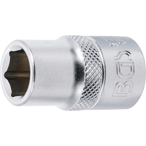 BGS Steckschlüssel-Einsatz Sechskant Antrieb Innenvierkant 12,5 mm (1/2") SW 1/2" - 2772