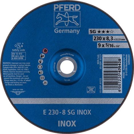 Disque abrasif A30NSG V2A230x8,3mm gekr. Pferd (1/4)
