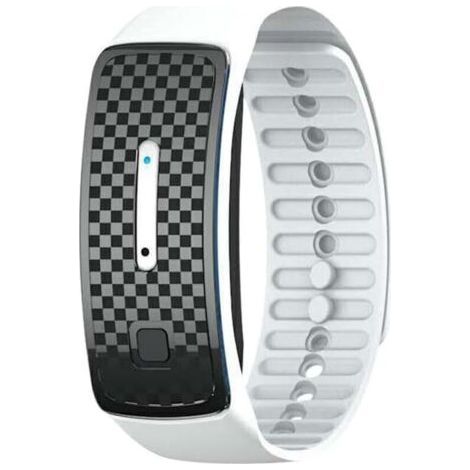 Bracelet anti-moustiques à ultrasons étanche, bracelet anti-piqûres de moustiques rechargeable pour les sports de plein air (blanc) (1/5)