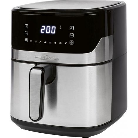 ProfiCook PC-FR 1294 H Heißluft-Fritteuse edelstahl/schwarz