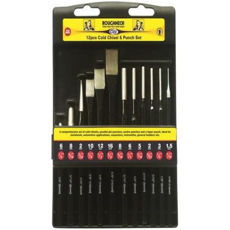 Roughneck Punch & Chisel Set of 12