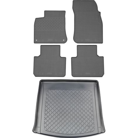 Volkswagen Touareg III SUV (5 puertas) desde julio de 2018: juego de alfombrillas de goma para coche + alfombrilla para maletero. (1/5)