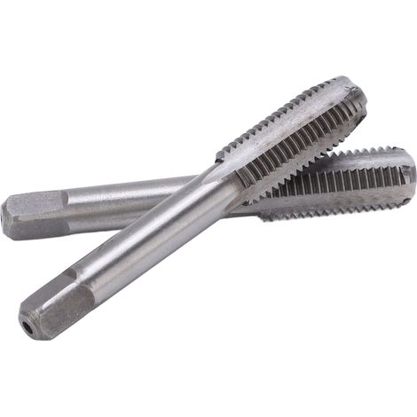 Lot de 2 tarauds hélicoïdaux droits M12x1,5 en acier rapide, outil de taraudage standard à main pour filetage métrique précis (1/5)