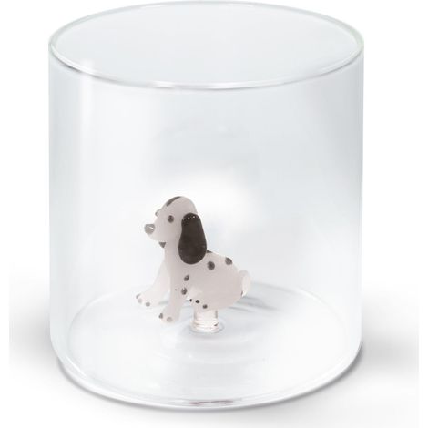 WD LifeStyle Bicchiere Vetro Borosilicato Cc 250 ml Decoro Setter