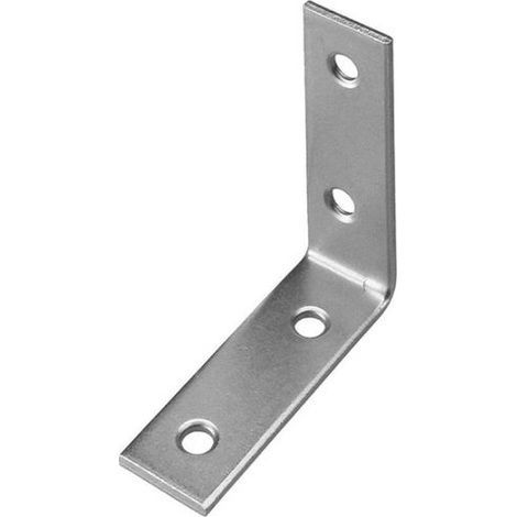 Lastrina ad angolo acciaio Inox A2 - 100 x 100 x 20 spessore 2 mm.