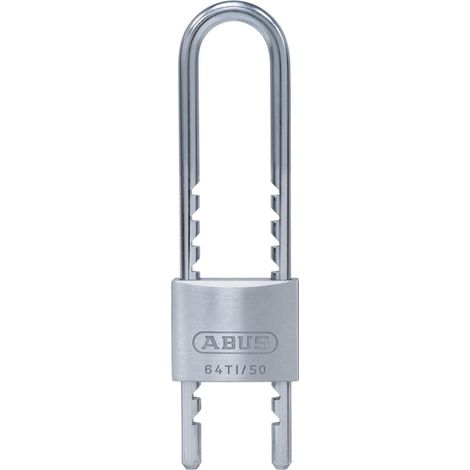 Lucchetto abus 64TI50HB60 colore metallico acciaio temprato