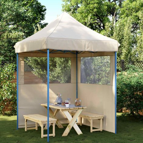 Party-Zelt Beige 200 x 200 x 306 cm Oxford-Stoff