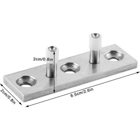 Guide de Plancher réglable en Acier Inoxydable résistant à l'installation Facile 304, pour Portes en Bois Portes coulissantes Roul (1/4)