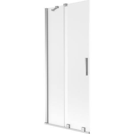 Mexen Velar mampara de bañera corredera de 2 hojas 85 x 150 cm, esmerilado, cromo - 896-085-000-31-01 (1/2)
