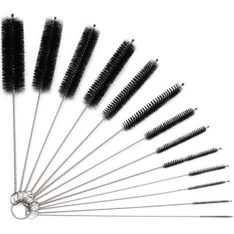 13-Piece Tube Cleaning Brush Kit, Tube Cleaning Brush for Glass Baby Bottles, Baby Bottles, Kettles, Keyboards, and Hose Cleaning Brushes (1/5)