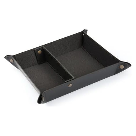 Boîte de Rangement Pratique pour Portefeuilles, Montres, Clés, Pièces de Monnaie, Téléphones Cellulaires et Équipement de Bureau (1/4)