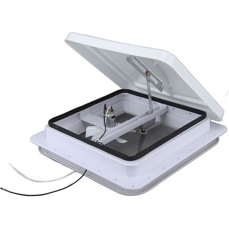 Aérateur de toit VR 14 pouces avec ventilateur réversible 12V, universel pour camping-car, ventilation efficace toiture. (1/5)