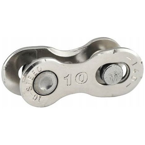 Maglia per catena da bicicletta SunRace CNQ10 a 10 velocità, colore argento. (1/2)