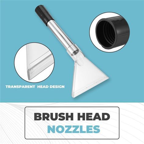 Buse universelle nettoyeur tapis avec adaptateurs tuyaux acier aspirateur humide/sec tête brosse buse (1/5)