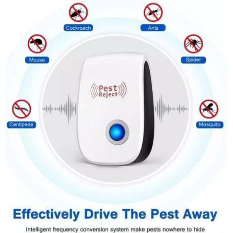 Rpulsif Antiparasitaire Ultrasonique Produit lectrique Anti Moustique Tueurs dInsectes de Cafards dA REPULSIF NUISIBLES POUR LA MAI (1/4)