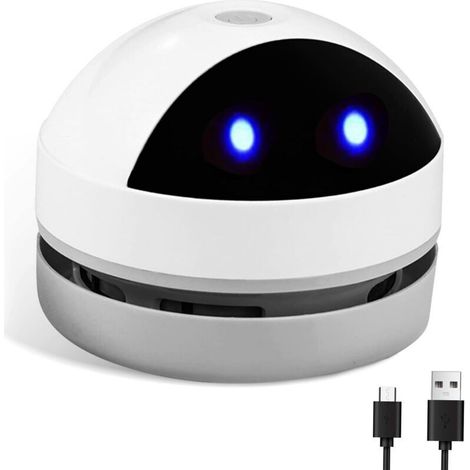 Mini Aspirateur de Table, Petit Aspirateur à Main USB Rechargeable, Aspirateur à sans Fil de Bureau Haute Puissance d'Aspiration pour Table Bureau Coussin Voiture Clavier (1/4)
