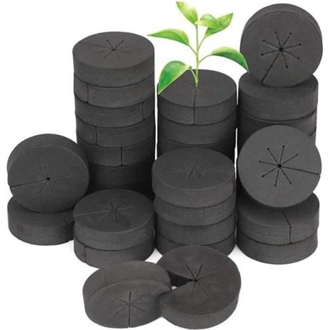 Neopren-Vermehrungsmanschetten für die Gartenbepflanzung, 60 Stück, Schwammblock für 2-Zoll-Netztöpfe, Hydrokultursysteme und -maschinen