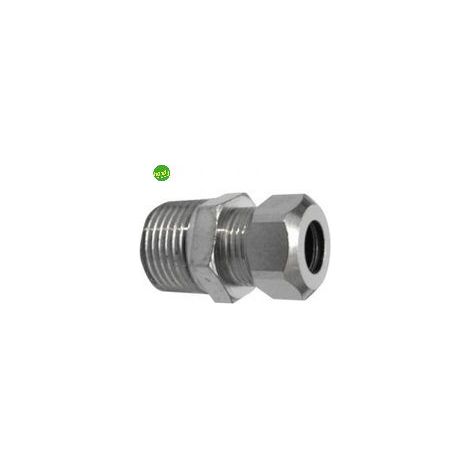 Niples maschio bicono 3/8 x 10 cromato