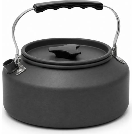 Bouilloire camping portable 1,6 L pour café et thé noir