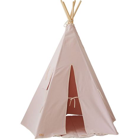 Tente tipi enfant natural colors - Rose (1/5)