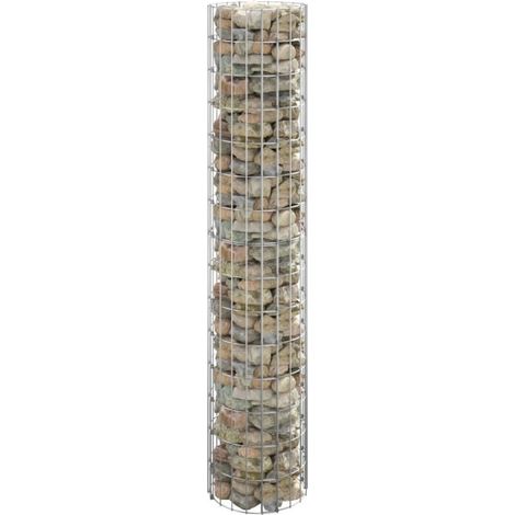 Palo Gabbione Circolare in Acciaio Zincato Ø30x150 cm vidaXL (1/5)