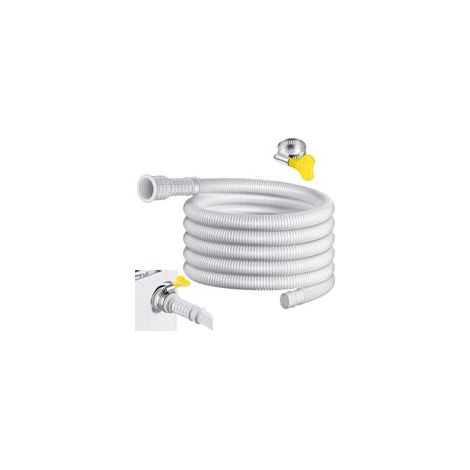 Tuyau De Vidange Flexible Pour Climatiseur Et Déshumidificateur - 4m Avec Pince Adaptateur En Caoutchouc Découpable(4 Mètres) (1/4)
