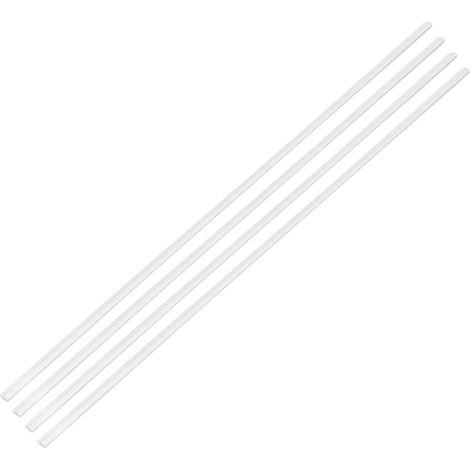 Plinthe de Maison de Poupée, Résistance à l'usure 17,7 Pouces Solide Garniture Décorative de Maison de Poupée 4 Pièces Bouleau pour Meubles Miniatures Bricolage (Ligne Blanche) (1/5)