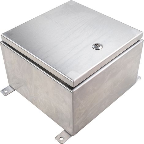 Coffret mural RS PRO en Acier inoxydable 304 dim. ext. 300 x 300 x 200mm, IP69K ( Prix pour 1 ) (1/4)