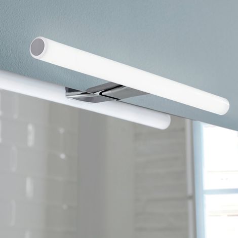 Lampada applique led 30 cm con telaio di fissaggio in resine termoplastice DO43-30 serie Gedy KOS Cromato (1/2)