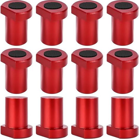Bench Hooks Aluminum Alloy Bench Hooks Dog Clamp for Workbench Positioning Jaws Clamp Accessories for 20mm Dog Hole Red (1/3)