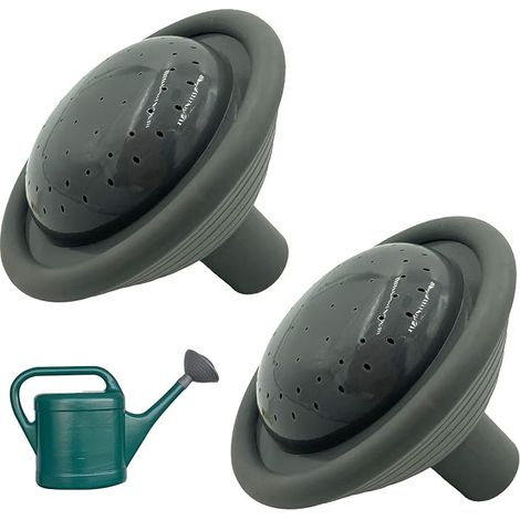 2pcs Garden Rose Head, arroseur de jardin arroseur de bouteille de remplacement en plastique, diamètre intérieur 1,8 cm (1/5)